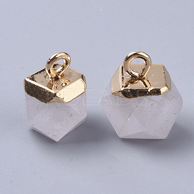 Natural Quartz Crystal Charms X-G-S359-015F-1