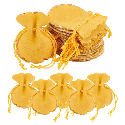Calabash Velvet Jewelry Storage Drawstring Pouches TP-WH0011-05H-1