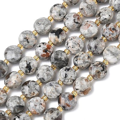 Natural Syenite Beads Strands G-K389-B86-01-1