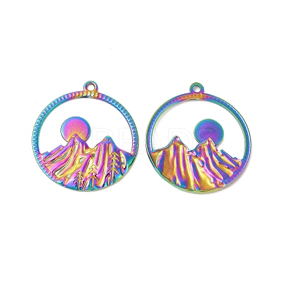 Ion Plating(IP) 304 Stainless Steel Pendants X-STAS-L268-010MC-1