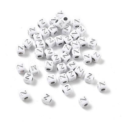 Opaque Acrylic Beads OACR-D282-06Z-1
