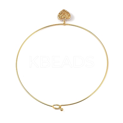 Brass with ABS Imitation Pearl Charm Necklace BJEW-Q350-05C-G-1