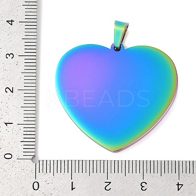 Ion Plating(IP) 304 Stainless Steel Stamping Blank Tag Pendants STAS-I311-04B-RC-1