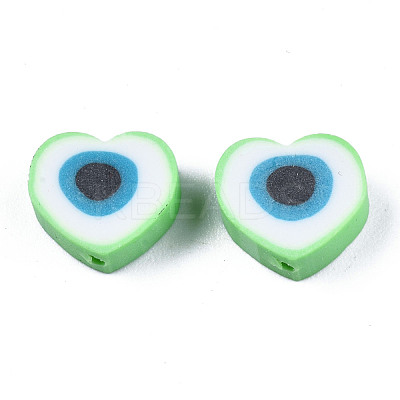 Handmade Polymer Clay Beads X-CLAY-T019-08B-1
