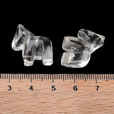 Natural Quartz Crystal Carved Half Hole Beads G-K367-02A-1