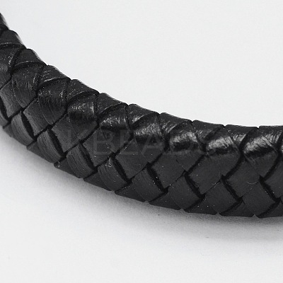 Braided Leather Cord Bracelets LS-BJEW-I200-08-1