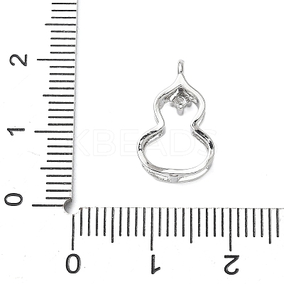 Brass Micro Pave Cubic Zirconia Pendants KK-D357-13P-1