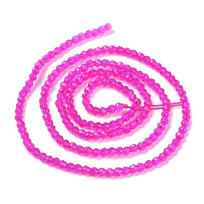 Transparent Glass Beads Strands GLAA-H021-04-23-1