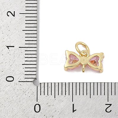 Rack Plating Brass Micro Pave Cubic Zirconia Links KK-Q028-14G-1