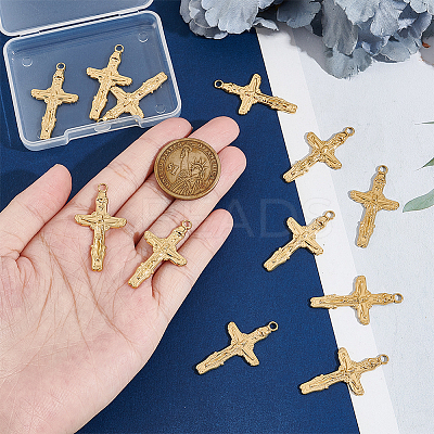 12Pcs Ion Plating(IP) 304 Stainless Steel Pendants STAS-UN0045-07-1