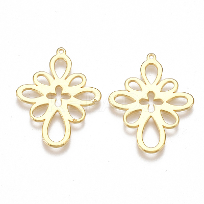 Brass Filigree Pendants X-KK-T038-400G-1
