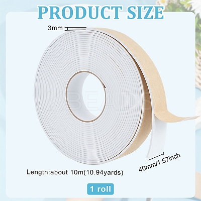 Strong Self Adhesive EVA Foam Tape for Doors and Windows AJEW-WH0347-27C-01-1