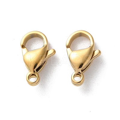 304 Stainless Steel Lobster Claw Clasps STAS-V007-01C-G-1
