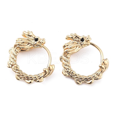 Brass Micro Pave Cubic Zirconia Hoop Earrings for Women EJEW-U029-01G-01-1