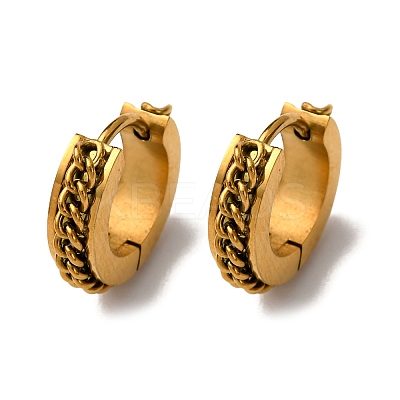 304 Stainless Steel Hoop Earrings EJEW-D331-13G-1
