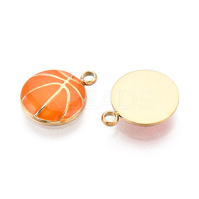 304 Stainless Steel Enamel Pendants STAS-T068-24-1