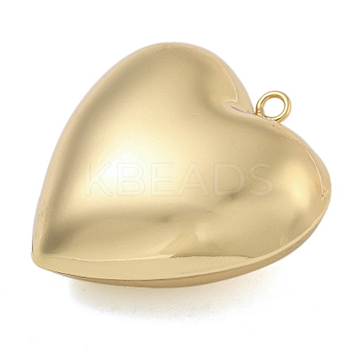 Heart Brass Pendants KK-N254-98G-02-1