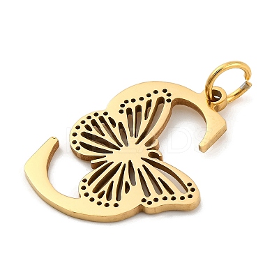 Ion Plating(IP) 201 Stainless Steel Pendants STAS-N103-184G-S-1