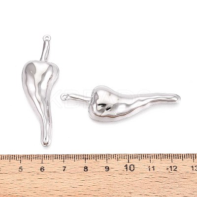 304 Stainless Steel Chili Pepper Big Pendants STAS-T067-42P-1