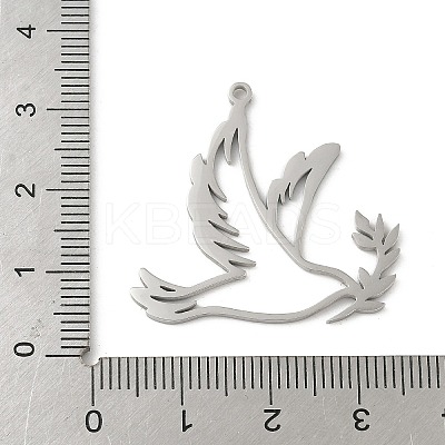 304 Stainless Steel Pendants STAS-G355-12P-1