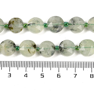 Natural Prehnite Beads Strands G-C116-A19-01-1