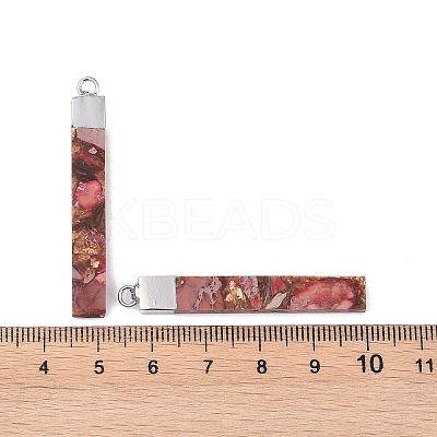 Dyed Synthetic Imperial Jasper Pendants G-P529-09A-P-1
