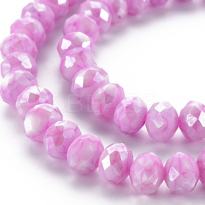 Opaque Baking Paint Glass Beads Strands LS-EGLA-N006-010A-B06-1