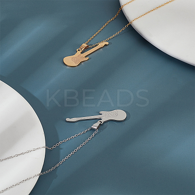 2Pcs 2 Colors Ion Plating(IP) 304 Stainless Steel Pendants STAS-LP0003-75-1
