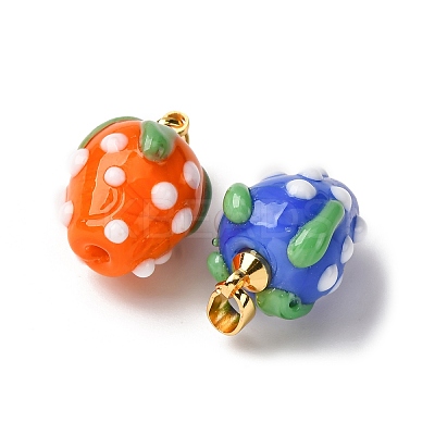 Handmade Lampwork Pendants LAMP-S069-05A-1
