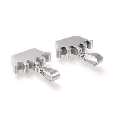 Non-Tarnish 304 Stainless Steel Pendants STAS-F253-03P-1