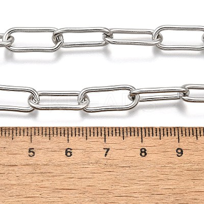 Non-Tarnish 304 Stainless Steel Paperclip Chains LS-STAS-I146-02P-1