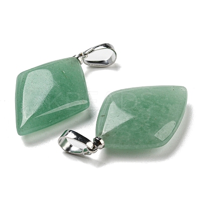 Natural Green Aventurine Pendants G-C066-03F-1