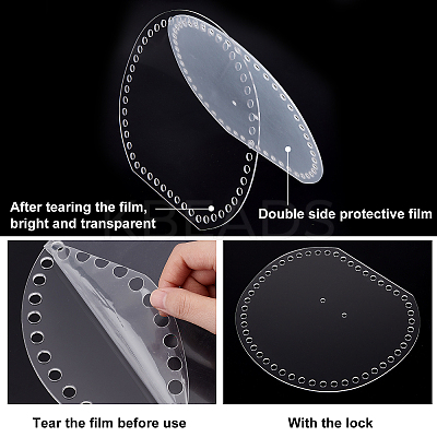 Acrylic Bag Side Frames FIND-WH0014-48-1
