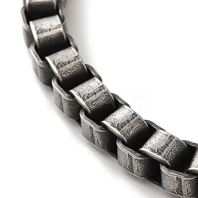 316 Surgical Stainless Steel Box Chain Bracelets with Magnetic Clasps BJEW-Q349-06B-02-1