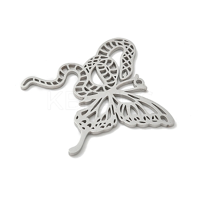 304 Stainless Steel Pendants STAS-F326-15P-1