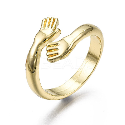 Rack Plating Alloy Cuff Rings RJEW-T011-36LG-RS-1