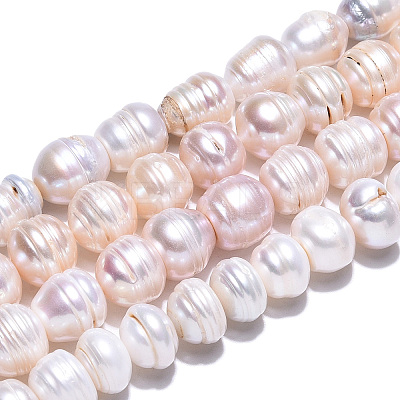 Natural Cultured Freshwater Pearl Beads Strands PEAR-N012-10E-1