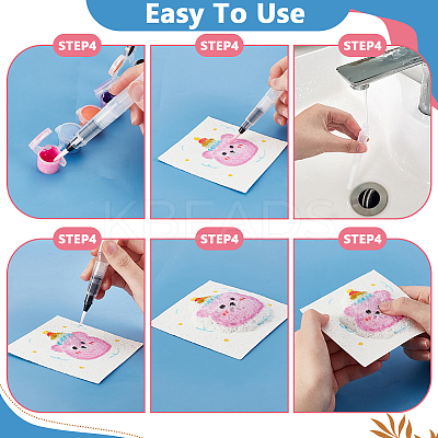 Foam Texture Painting Paper AJEW-GA0008-59-1