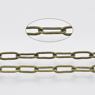 Brass Paperclip Chains CHC-S008-001A-AB-1