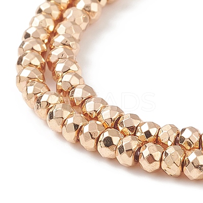 Electroplate Non-magnetic Synthetic Hematite Beads Strands G-L485-06A-LG-1