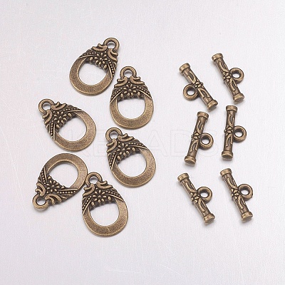 Tibetan Style Alloy Toggle Clasps X-MAC2014-NF-1
