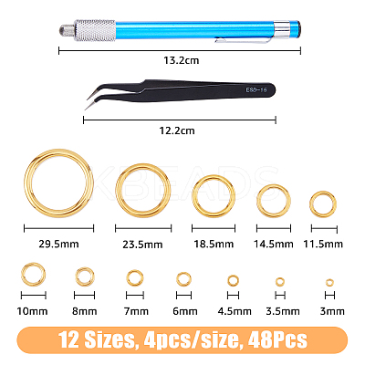 48Pcs Ceramics Guide Ring FIND-FH0008-68-1
