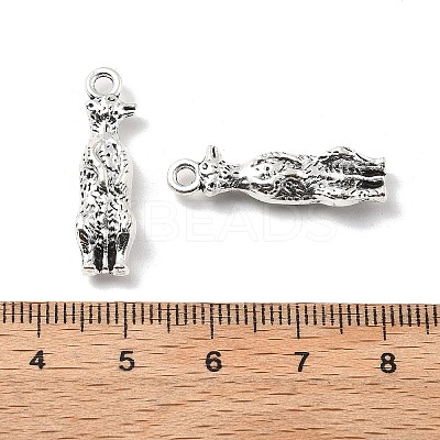 Tibetan Style Alloy Animals Pendants PALLOY-V007-01AS-02-1