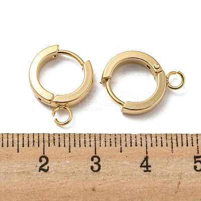 201 Stainless Steel Huggie Hoop Earrings Findings STAS-A167-01M-G-1
