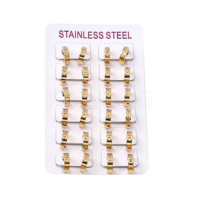 304 Stainless Steel Hoop Earrings EJEW-L302-02G-03-1