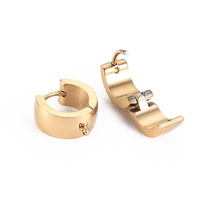 304 Stainless Steel Huggie Hoop Earring Findings LS-STAS-S116-261G-1