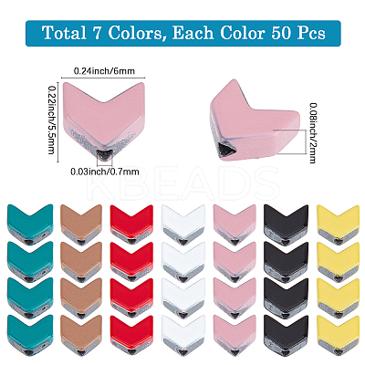 350Pcs 7 Colors Spray Painted Synthetic Non-magnetic Hematite Beads Strands G-SC0003-64-1