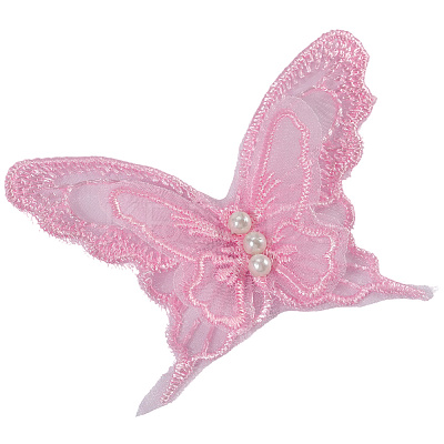 30Pcs Polyester Butterfly Lace Appliques DIY-CY0001-65A-1