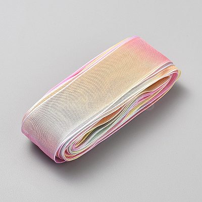 10 Yards Rainbow Color Organza Ribbon OCOR-WH20005-04D-1