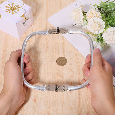 Zinc Alloy Tube Bag Flex Frames DIY-WH0581-47A-1